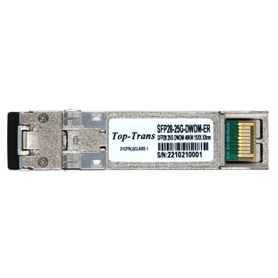 TOP-Trans 25G DWDM SFP+40KM C Band L Band Optical Switch Transceivers 50ghz 100ghz