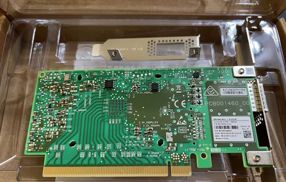 Mellanox MCX555A-ECAT ConnectX-5 VPI Adapter Card 100GbE InfiniBand EDR Single-Port QSFP28 PCIe 3.0 X16 Fiber Optic Equipment