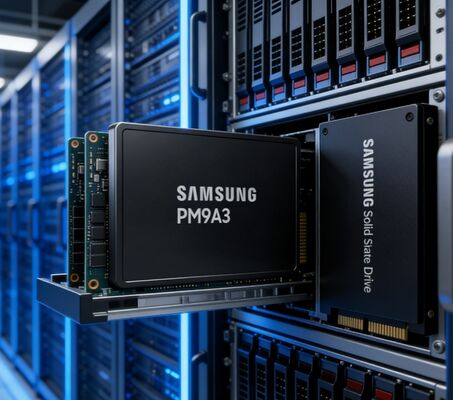 MZQL23T8HCLS-00A07 Samsung Original PM9A3 3.84TB U.2 PCIe Gen4 NVMe Enterprise SSD