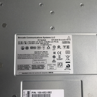 BR-6510DC-24-8G-R Brocade 6510 SAN Switch DC Power 24P 8GB SWL