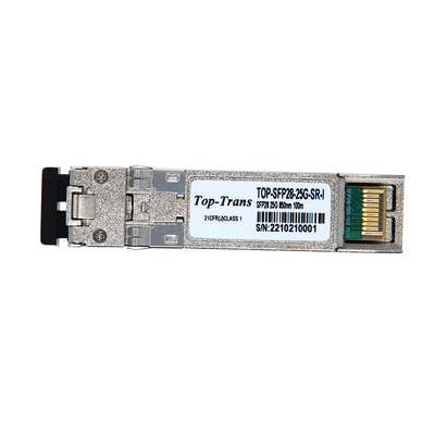 25GBASE-SR SFP28 850nm 100m Duplex LC MMF Optical Transceiver Module
