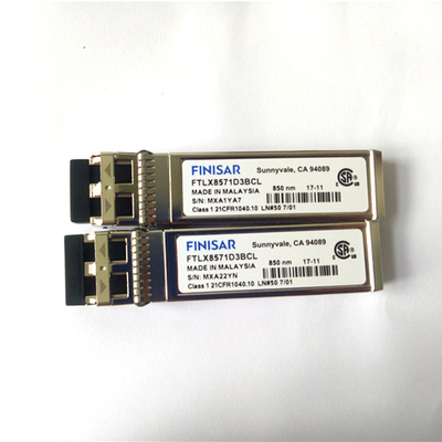 FTLX8571D3BCL 850nm Multimode Datacom Optical Module Finisar 10G SFP+ For 10GBASE-SR/SW 10G Ethernet
