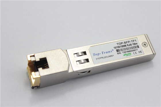 Copper RJ45 SFP 1GbE 1000BASE-T Transceiver Mellanox MC3208411-T
