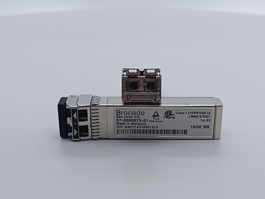 Brocade 57-0000075-01 XBR-000180 Optic Transceiver 10G-SR MMF SFP+ - LC 300m 850nm DDM Module