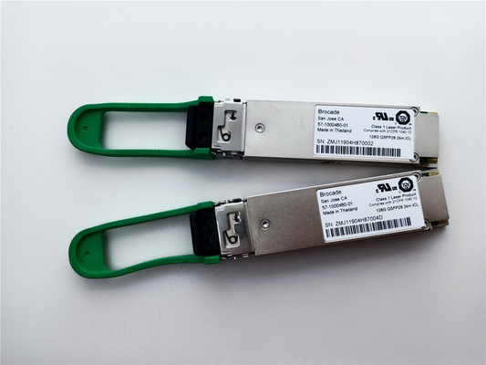 Brocade 57-1000480-01 XBR-000285 128G QSFP28 2km 1310nm SMF Transceiver Module With LC Connector