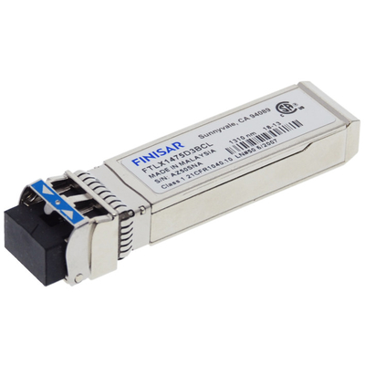 Original Finisar FTLX1475D3BCL-FC RoHS-6 Compliant 10Gb/S 10km 1310nm SMF Datacom SFP+ Transceiver