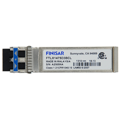 Original Finisar FTLX1475D3BCL-FC RoHS-6 Compliant 10Gb/S 10km 1310nm SMF Datacom SFP+ Transceiver