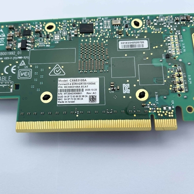 MCX653105A-ECAT Single QSFP56 Network Card for InfiniBand and Ethernet (Copper and Optical)
