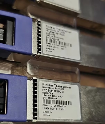 Finisar QSFP-DD-800G-DR8 500M SMF MPO16 Parallel Optical Modules 100G Network Switch 16 Core Capacity 40G Fiber Optic Equipment