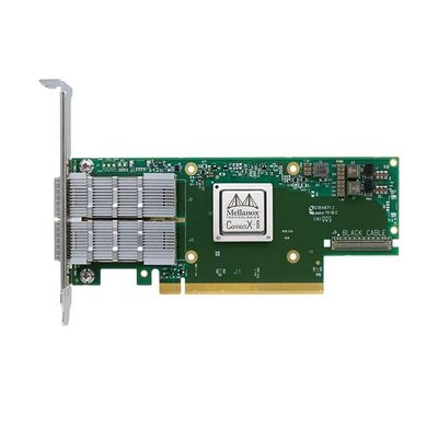 New Mellanox MCX654106A-ECAT Connect-6 Dual-Port QSFP56 100GbE Wired Network Card Data Center PCIe Internal Server Stock