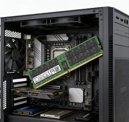 Samsung M321R8GA0PB0-CWMCJ 64GB DDR5 5600MT/s (PC5-44800) ECC RDIMM 2Rx4 1.1V Server Memory RAM