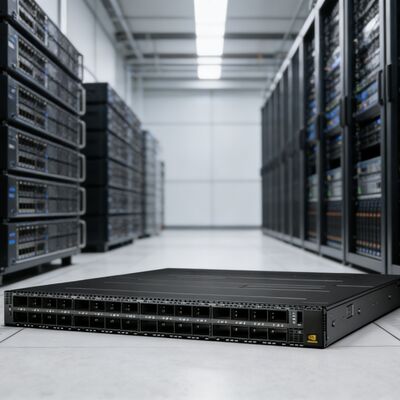 NVIDIA MQM9790-NS2R Quantum-2 1U NDR 400Gb/s InfiniBand Switch 64 Ports 32 OSFP Unmanaged Reverse C2P Airflow for AI Cluster