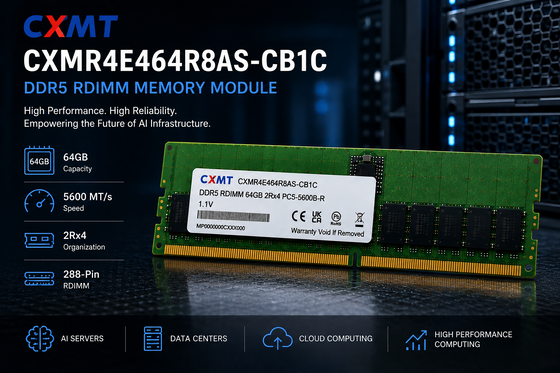 CXMT 64GB DDR5 5600MHz ECC Registered Server Memory RDIMM for Enterprise Servers