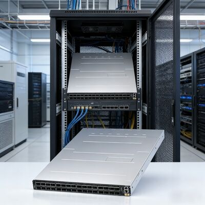 NVIDIA Quantum-2 QM9700 64-Port 400G NDR InfiniBand Switch, 32 OSFP, 1U