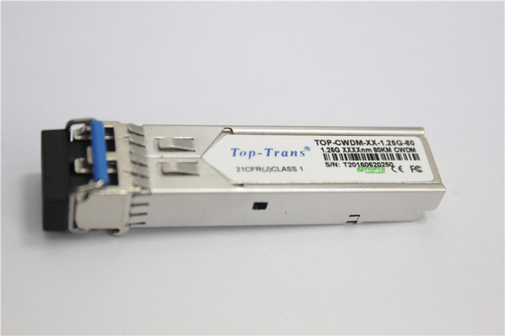 1.25g SFP Transceiver Module Fiber Optic LC Connector 80Km Fast Ethernet Single Mode
