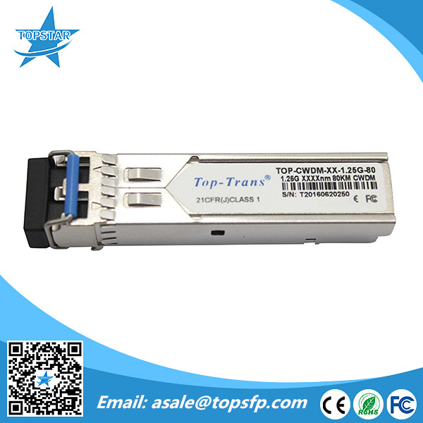 1.25g SFP Transceiver Module Fiber Optic LC Connector 80Km Fast